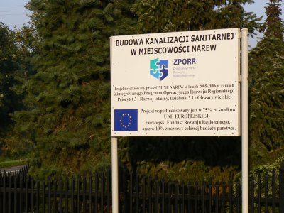 Budowa kanalizacji sanitarnej w Narwi