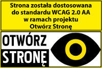 Strona została dostosowana do standardu WCAG 2.0 AA w ramach projektu Otwórz Stronę.
