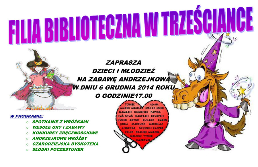 Andrzejki w bibliotece