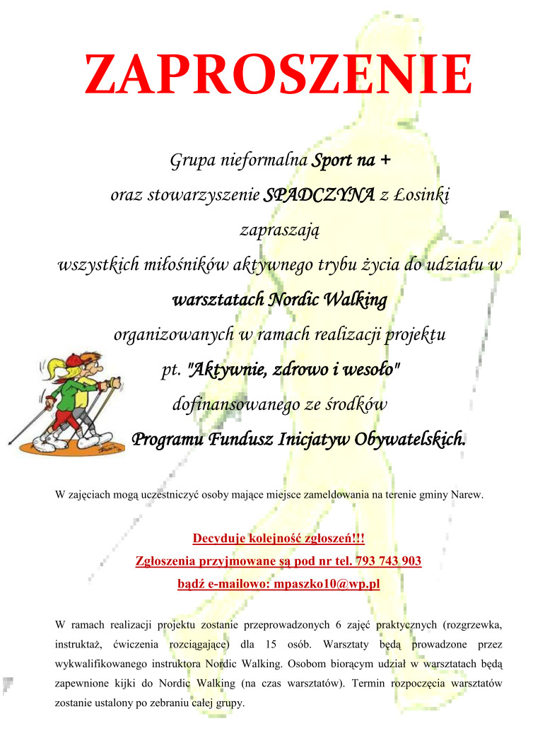 Warsztaty Nordic Walking