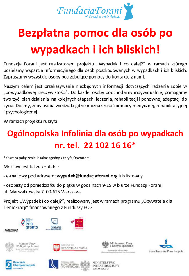 Pomoc po wypadkach