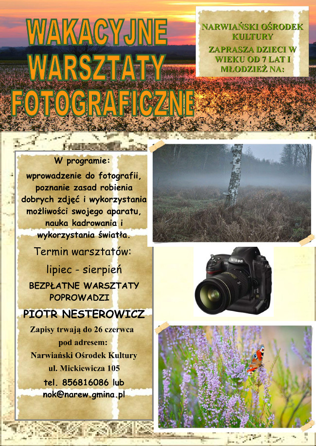 Warsztaty fotograficzne w NOK