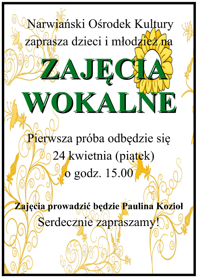 Zajęcia wokalne NOK