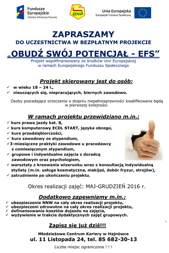 Obudź swój potencjał - EFS