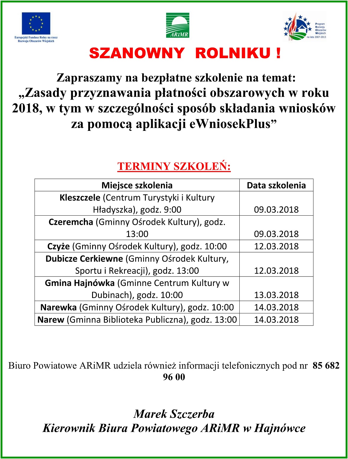 szkolenia eWniosek
