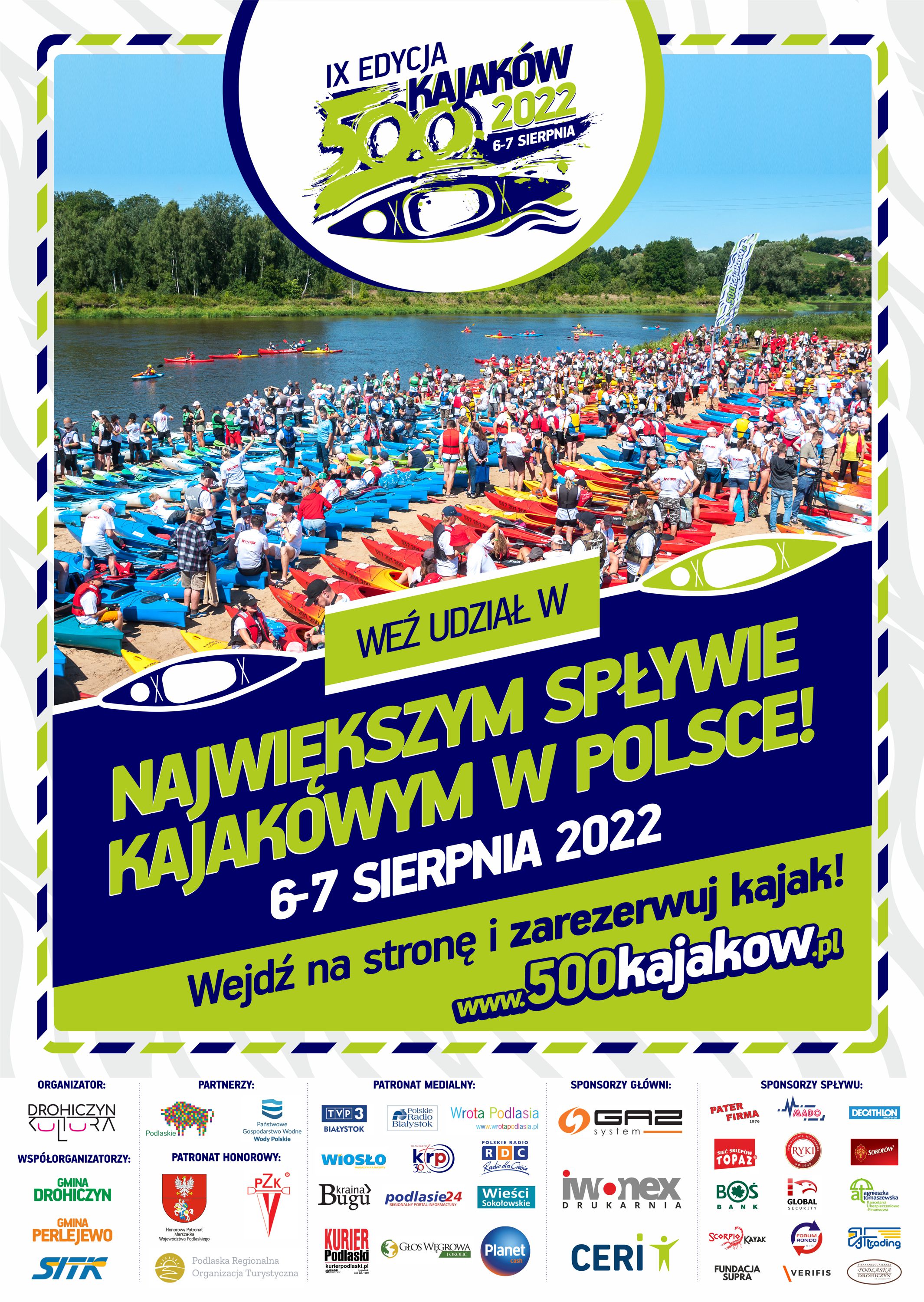 plakat 500 kajakow 2022