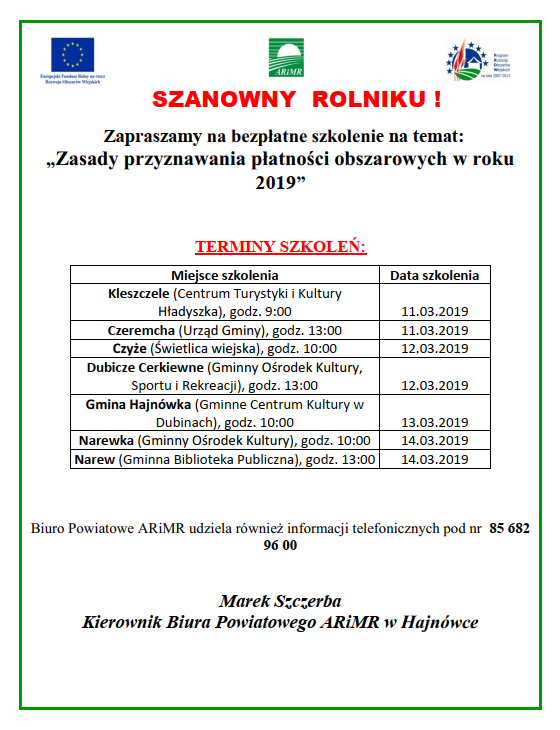 szkolenia